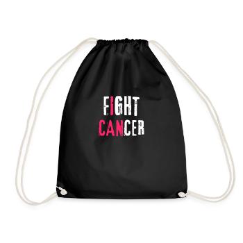 Fight Cancer Cancer Hospital Chemo Therapy - Drawstring Bag - black - Front