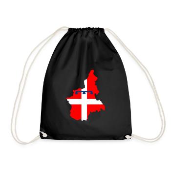 Piedmont Italy - Drawstring Bag - black - Front