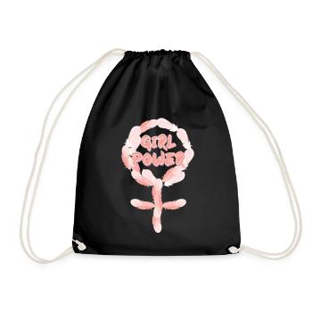 Le pouvoir des filles - Sac de sport léger - noir - Devant