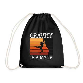 Sport Climbing - Bouldering - Drawstring Bag - black - Front