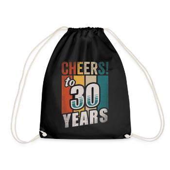 Vive 30 ans vintage 30e anniversaire - Sac de sport léger - noir - Devant