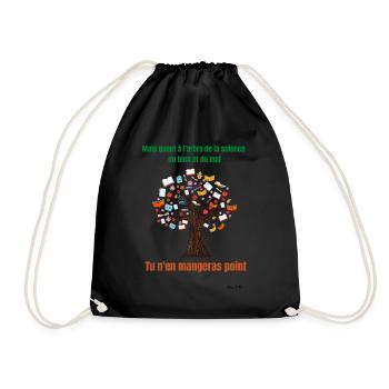 Mais quant à l'arbre de la science du bien et ! - Sac de sport léger - noir - Devant