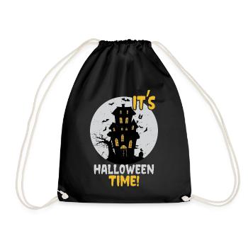 C’est l’heure d’Halloween: Maison hantée et château hanté - Sac de sport léger - noir - Devant