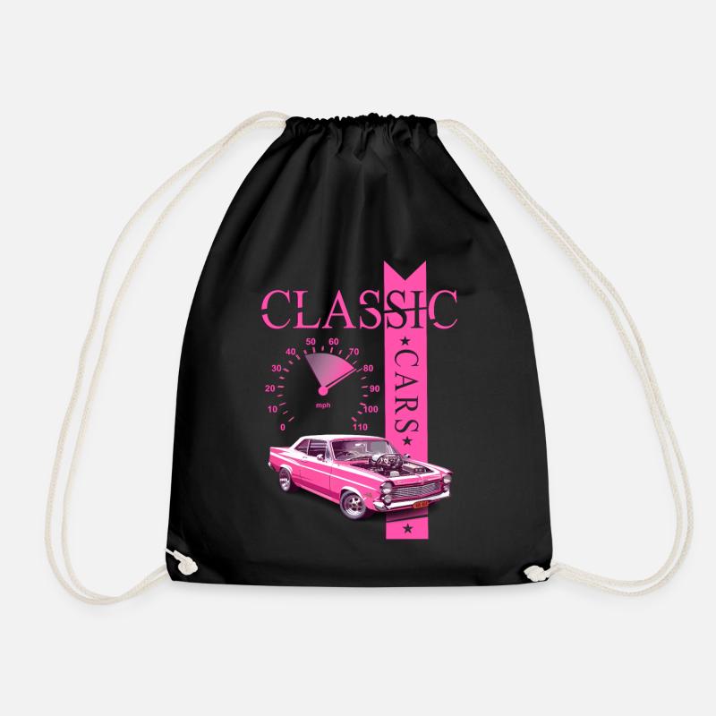 Classic Car - Turnbeutel - Schwarz