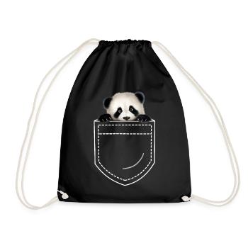 Panda Panda Ours - Sac de sport léger - noir - Devant