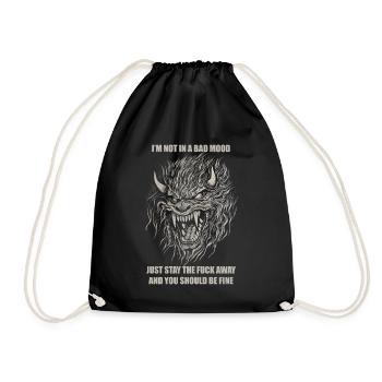 Unhinged - Drawstring Bag - black - Front