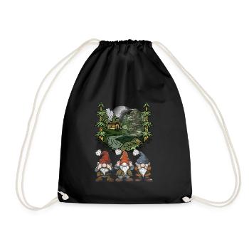 Waldbewohner Märchenfigur Fantasy Zwerge Märchen - Turnbeutel - Schwarz - Vorne