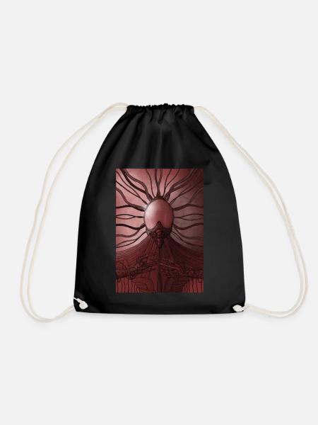 Surrealistic / untitled / 1 - Drawstring Bag - black