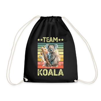 Koala Koala Bear - Drawstring Bag - black - Front