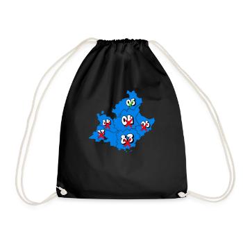 PACA Region - Drawstring Bag - black - Front