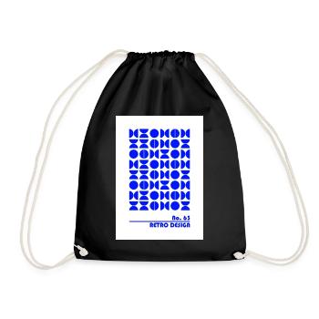 Tote Studio 63, Strong Blue - Drawstring Bag - black - Front