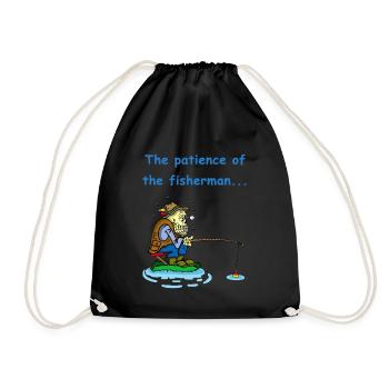 La patience du pêcheur - Sac de sport léger - noir - Devant