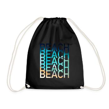 Plage Été - Sac de sport léger - noir - Devant