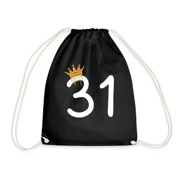 31 - Drawstring Bag - black - Front