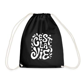 c'est la vie Art France - Sac de sport léger - noir - Devant