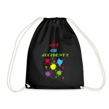 Art or accident? - Drawstring Bag - black - Front