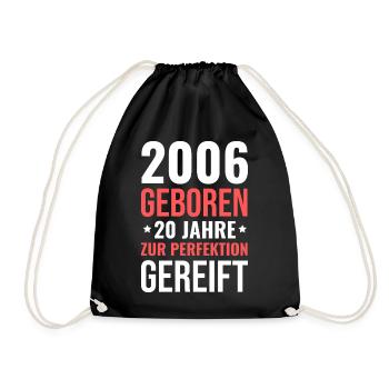 2006 Né – 20 ans de maturation parfaite - Sac de sport léger - noir - Devant