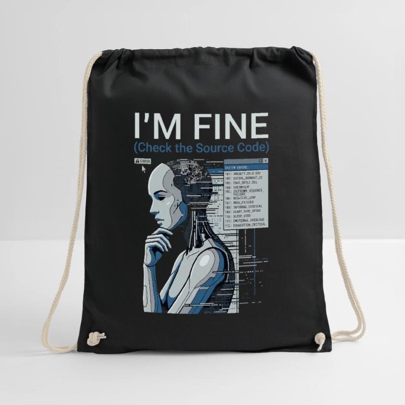 Check The Source Code Drawstring Bag