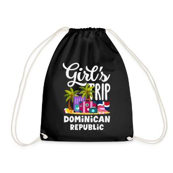 Drapeau de la République dominicaine Dom Rep Pride - Sac de sport léger - noir - Devant