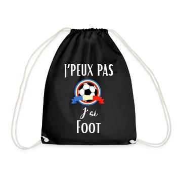 J’Peux Pas j’AI Foot Humour Football Footballeur - Sac de sport léger - noir - Devant