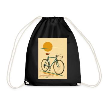 The Ride — Retro Cruiser/Abenteuermodus - Turnbeutel - Schwarz - Vorne