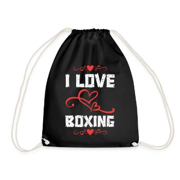 BOXING - Turnbeutel - Schwarz - Vorne