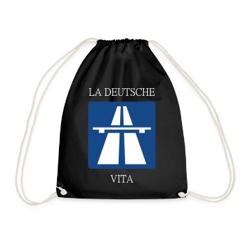 La deutsche Vita - Turnbeutel - Schwarz - Vorne