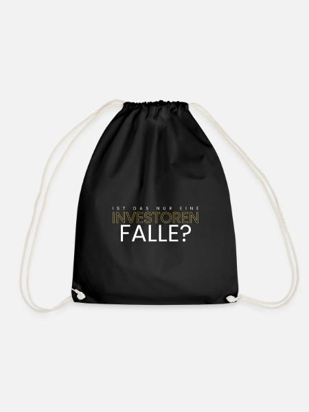 Ist das nur eine Falle? - Turnbeutel - Schwarz