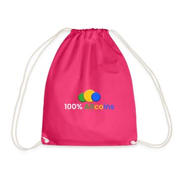 100% Altcoins - Turnbeutel - Fuchsia - Vorne