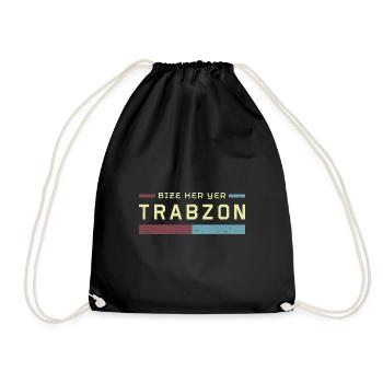 Trabzon Türken Trabzonlu Memleket Urlaub - Turnbeutel - Schwarz - Vorne