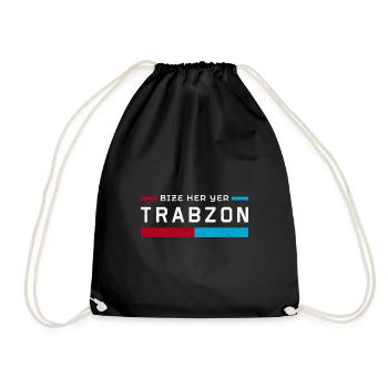 Trabzon Türken Trabzonlu Memleket Urlaub - Turnbeutel - Schwarz - Vorne