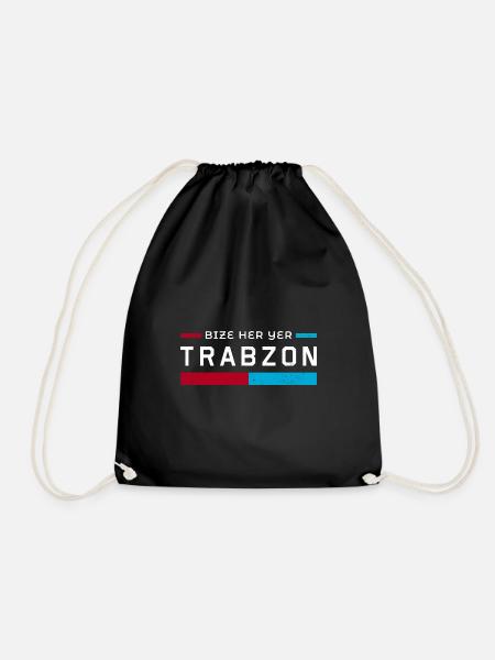 Trabzon Türken Trabzonlu Memleket Urlaub - Turnbeutel - Schwarz