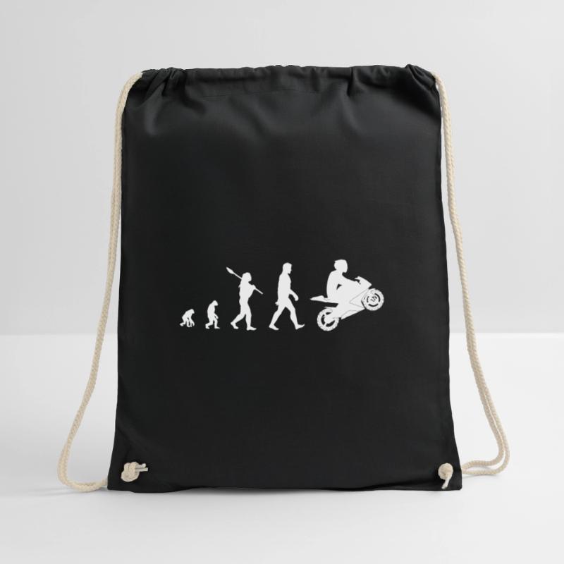 Racing machine motorcycle evolution color selectable Drawstring Bag