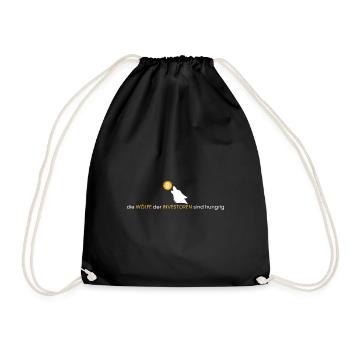 hungrige Wölfe der Investoren - Turnbeutel - Schwarz - Vorne