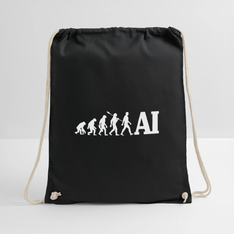 Evolution - Artificial Intelligence - AI Drawstring Bag