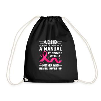 Cadeau TDAH maman meilleures mères - Sac de sport léger - noir - Devant
