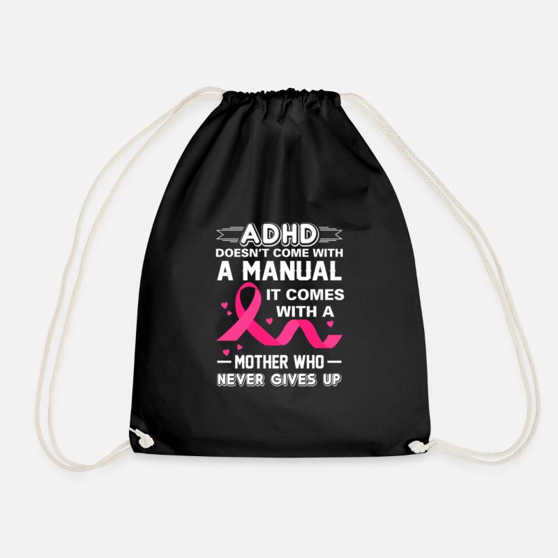 ADHD Mom Best Mothers Gift - Turnbeutel - Schwarz