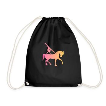 Voltigage Enfants Jeunes Club Ausrustung - Sac de sport léger - noir - Devant