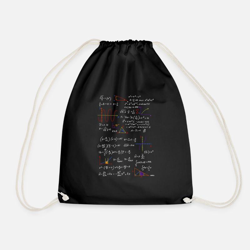 Mathelehrer Formeln Mathe Physik - Turnbeutel - Schwarz