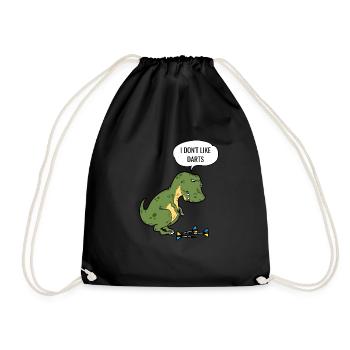 Jeu de fléchettes T-Rex Dinosboard Pun - Sac de sport léger - noir - Devant