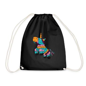 Cinco De Mayo Licorne Pinata Heureux Cadeau Du Mexique - Sac de sport léger - noir - Devant