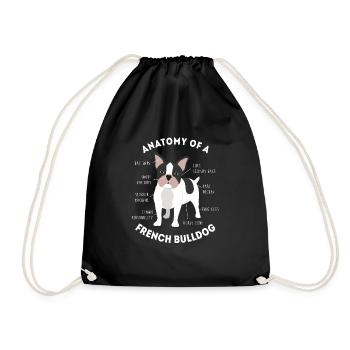 Cadeau de poison pour amoureux de chien Bouledogue Français Bouledogue Français - Sac de sport léger - noir - Devant
