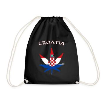 Croatia - Turnbeutel - Schwarz - Vorne