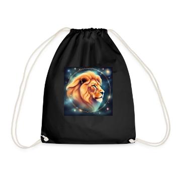 Leo Zodiac Astrology Gift - Drawstring Bag - black - Front