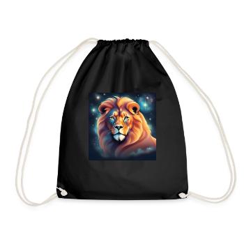 Leo Star Gift Birthday - Drawstring Bag - black - Front