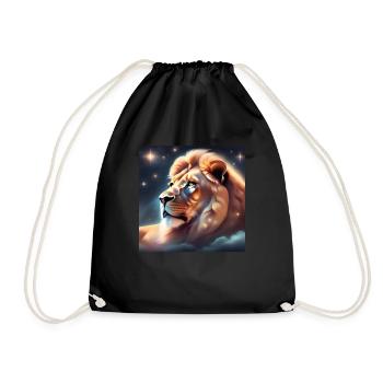 Leo Star Horoscope Gift - Drawstring Bag - black - Front