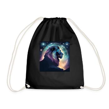 Leo Leo Zodiac Gift - Drawstring Bag - black - Front