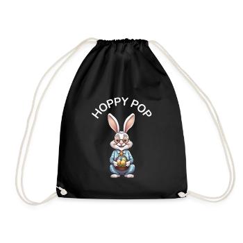 Grandfather Saying Easter Gift - Drawstring Bag - black - Front