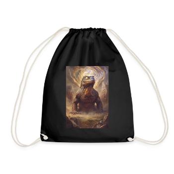 Dirawong Australia Mythology Gift - Drawstring Bag - black - Front
