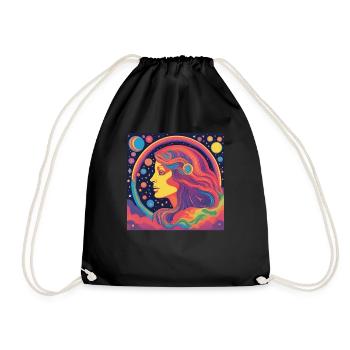 Vierge Horoscope Cadeau d’anniversaire - Sac de sport léger - noir - Devant